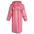 thumbnail image 2 of Girls Kids Waterproof Full Length Long Hooded Raincoat Jacket Coat for Children, 2 of 3