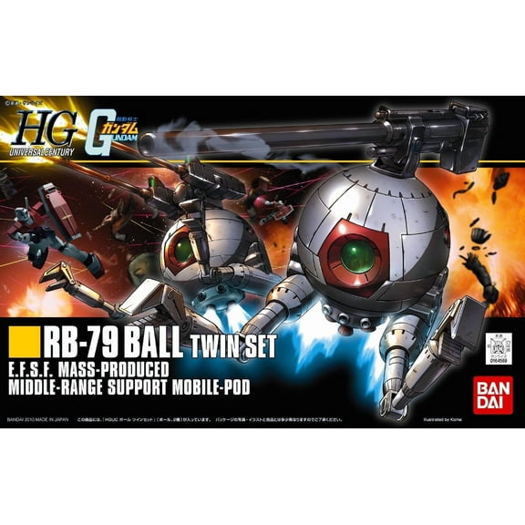 Bandai Hobby HGUC #114 RB-79 Ball Twin Set 1/144 Plastic Model Kit Gundam