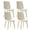 White+Gold, variant on GZXS Modern Chic Dining Chairs Set of 4, White PU Leather Upholstered Side Chairs with Gold Metal Legs and Non-Slip Feet, Easy Assembly