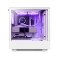 thumbnail image 3 of NZXT H Series H5 (2023) Flow RGB Edition ATX Mid Tower Chassis White Color-CC-H51FW-R1, 3 of 5