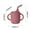 Wine, variant on Soft Silicone Straw Training Cup with Handles for Babies and Toddlers, Leak-Resistant Spill-Proof Design for Easy Drinking Transition