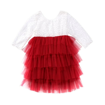 

Ma&Baby Toddler Kids Baby Girls Lace Dress Party Prom Party Pageant Dresses 0-5 Years