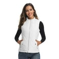 Women's Vests Zip up Quilted Padded Lightweight Vest for Women in Pure