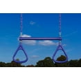thumbnail image 2 of Creative Cedar Designs Ultimate Trapeze Bar w/ Triangle Rings- Purple, 2 of 7