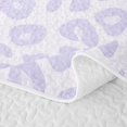 thumbnail image 5 of Erosebridal Purple Cheetah Print Twin Quilt Set for Boys Girls, Cute Animal Twin Coverlet Set, 2pcs, 5 of 7