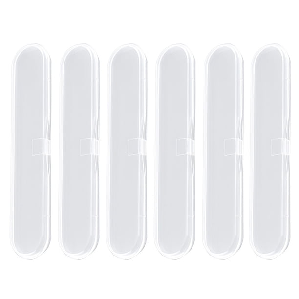 EeaseMX 20 unidades de soportes desechables para limas de uñas, caja transparente para guardar hisopos de algodón y accesorios de joyería (20 unidades/paquete)