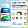thumbnail image 2 of Best Naturals L-Theanine 200mg – 120 Count | 400mg per 2 Tablets, 2 of 7