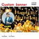 thumbnail image 2 of Banner para decoración de fiesta de cumpleaños, oro negro, 38 dólares, 2 of 7
