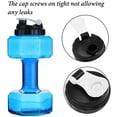 thumbnail image 4 of Hervidor con mancuernas, botella de agua grande con mancuernas, nueva botella deportiva con tapa a prueba de fugas/botellas para beber con mancuernas con tapa abatible - Botellas de agua potable, 4 of 7