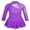 Purple, variant on Kids Girls Rhinestones Ballet Leotard Tulle Splice Cutout Back Skating Dress