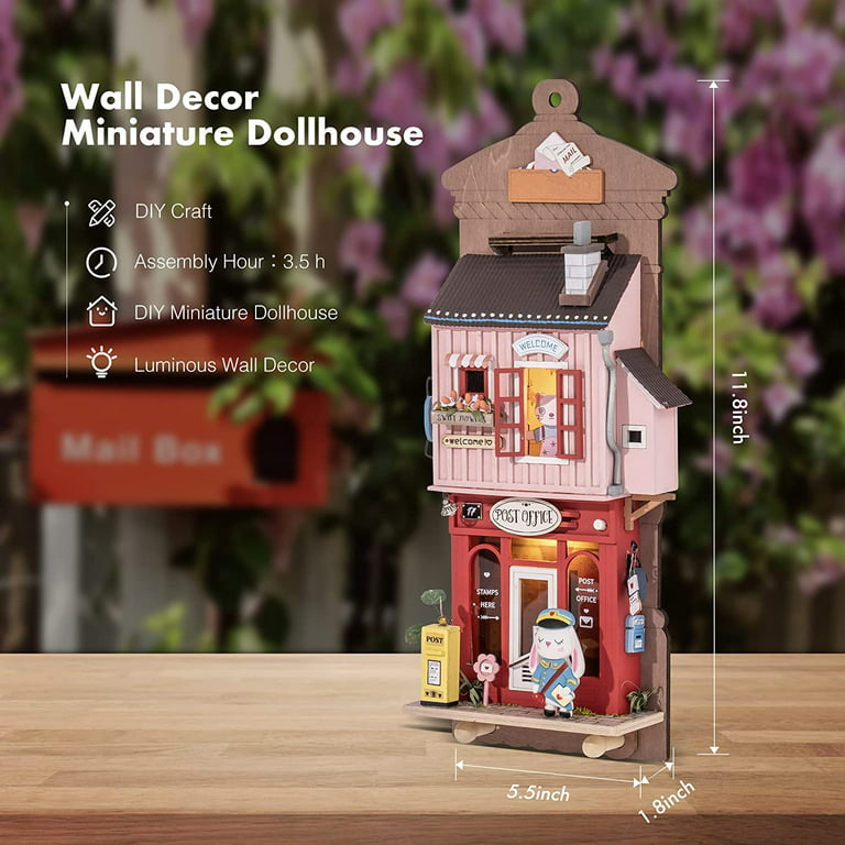 DIY Wooden Dollhouse for Gifts Rolife Miniatures House Kits LED