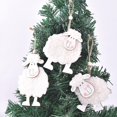 thumbnail image 5 of Farfi Sheep Charm Cartoon exquisitamente cosido accesorios decorativos del Festival algodón cordero colgante de madera semana santa, 5 of 5