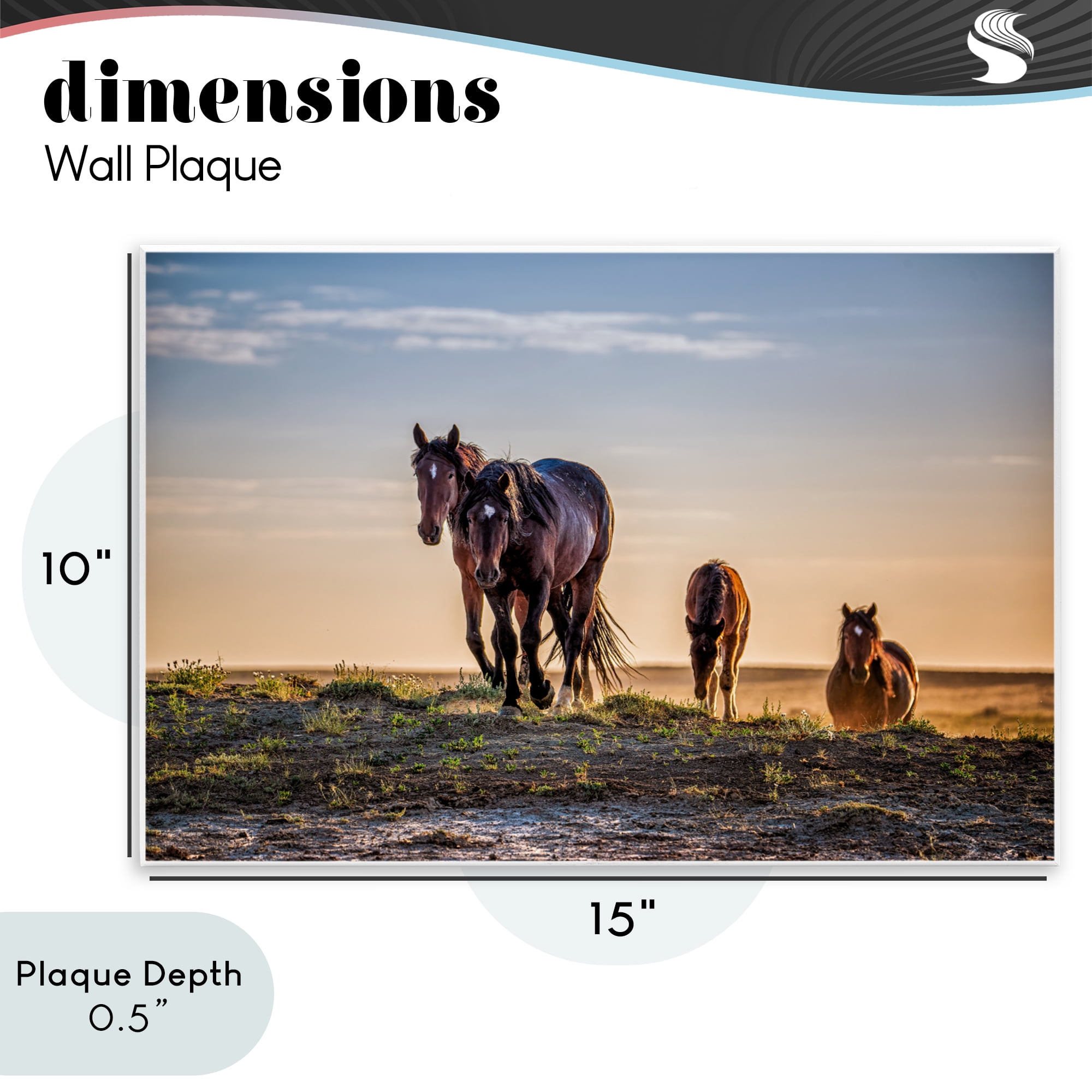 Stupell Industries Horses Coming Home Wall Plaque Art, design by Tim West
