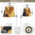 thumbnail image 4 of Vintage Cd Bread Desk Lamp 3 Color Modes LED Table Lamp Nightstand Reading Light for Bedroom Living Room, 4 of 8