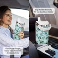thumbnail image 5 of Steel Tumbler with Straw Vertical Handle Ice Flow Flip Tumbler 30 oz, Frog Tumbler Insulated Water Bottle Easy for Carry, Good for Home/Office, Better for Travel/Car/Camp, 5 of 6