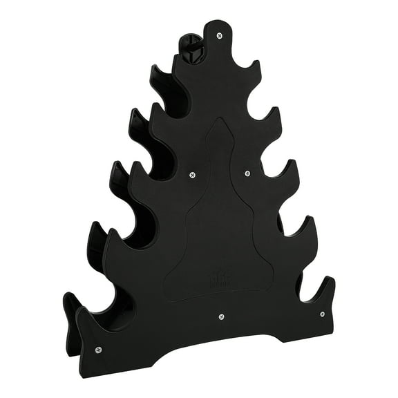 Supvox Weight Storage Organizer Black Dumbbell Display Rack with Stable Triangular Base