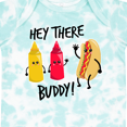 thumbnail image 4 of Inktastic Hey There Buddy with Ketchup Mustard and Hot Dog Boys or Girls Baby Bodysuit, 4 of 5