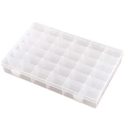 Large 36 removable transparent plastic storage box fishing tackle storage box