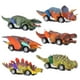 thumbnail image 2 of Juego de 6 piezas de dinosaurios de simulación para niños, modelo de tiranosaurio, vehículo de carreras, regalo de Navidad, 2 of 7