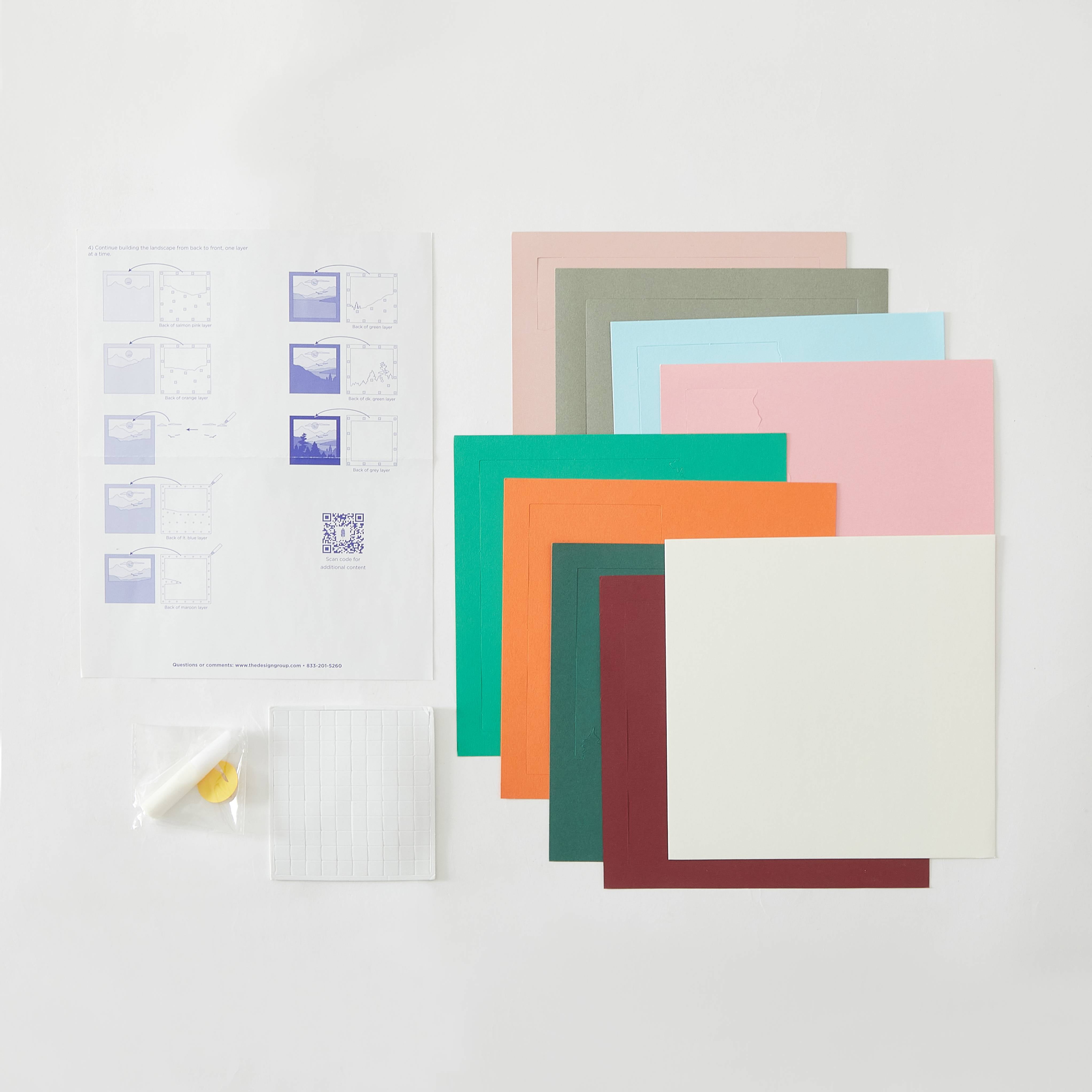 Hillfolk Premium Multicolor Paper Art Kit for Creative Projects