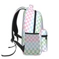 thumbnail image 3 of Disketp Colorful Checkerboard Mochila Estampada para Hombre y Mujer – Mochila Ligera Clásica con Múltiples Bolsillos para Universidad, Trabajo y Viajes-One Size, 3 of 5
