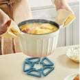 thumbnail image 5 of Heat Resistant Pot Mat, Silicone Thermal Insulation Trivet with Non-slip Grip for Hot Pots & Pans, 15x14.8cm Thickened Table Protector for Kitchen Countertops & Dining Tables, Easy to Clean, 5 of 6