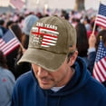 thumbnail image 2 of GrmtClth America 250th Anniversary Hat Patriotic Caps 1776-2026 Liberty Baseball Caps Honoring Veterans Gift Tribute Washed Hat Men and Women Khaki One Size, 2 of 5