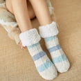 thumbnail image 3 of Lilgiuy Women's Winter Stripe Super Soft Warm Cozy Fuzzy Fleece-lined Sock Winter Dresses for 2022, 3 of 5