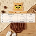 thumbnail image 4 of Gubotare Baby Boy Outfit Sets Baby Boy Waffle Knit Set Newborn Long Sleeve Letters Embroidered Romper Pants Infant 2 Piece Fall Winter Clothes 0 3 6 9 12 18 24 Months (Khaki,3-6 Months), 4 of 5