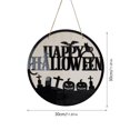 thumbnail image 4 of MOQIN Halloween Decorations Outdoor Halloween Wooden Ornaments Witch Bat Cat Living Room Bedroom Decoration Pendant Christmas Miniatures Vintage, 4 of 9