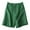 Green, variant on Women's High Waisted Stretchy Casual Summer Shorts Elastic Breathable Loose Cotton Linen Pants Beach Vacation Trendy 2025 with Pockets M-3XL