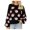 Black, variant on TFEOQRY Pullover Sweater for Women Christmas Patterned Knitwear Long Sleeved Round Neck Sweater Top Blue