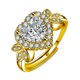 thumbnail image 3 of Women's Heart Shaped Diamond Ring--Gold-Model code12048 Gold, 3 of 3
