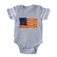 thumbnail image 1 of CafePress - 76 FLAG WORN - Cute Infant Baby Football Bodysuit, 1 of 1