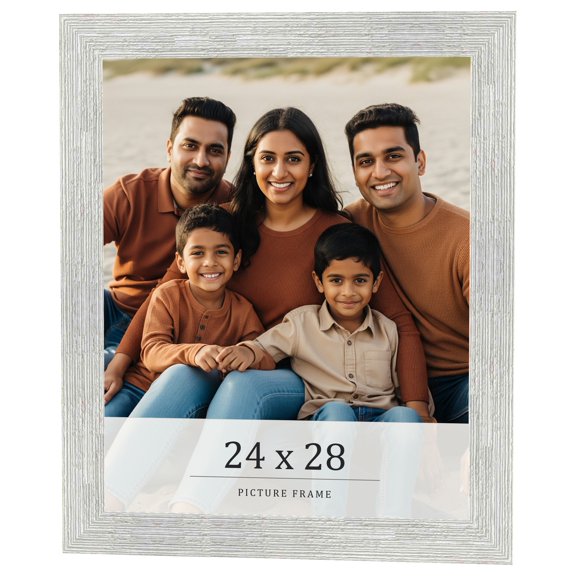 24x28 Frame White Real Wood Picture Frame Width 1.5 inches | Interior Frame Depth 0.5 inches | Barn