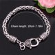thumbnail image 4 of Pulsera Bsk con cierre de langosta de plata tibetana antigua y retro europea, 4 of 8