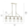 thumbnail image 2 of 52379PN Kichler Lighting Everett - 5 Light Linear Chandelier In Vintage Industrial Style-23 Inches Tall and 6.5 Inches Wide-Polished Nickel Finish, 2 of 2