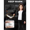 thumbnail image 6 of Wantdo Girl's Winter Coat Padded Winter Jacket Windproof Winter Parka Jacket with Hood Black 10/12, 6 of 9
