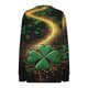thumbnail image 5 of TaTaai Women St. Patrick's Day Print Long Sleeve Sweatshirt Fashion Loose Round Neck Casual Top Soft Comfortable for Daily Home Office Streetwear Gift, 5 of 5