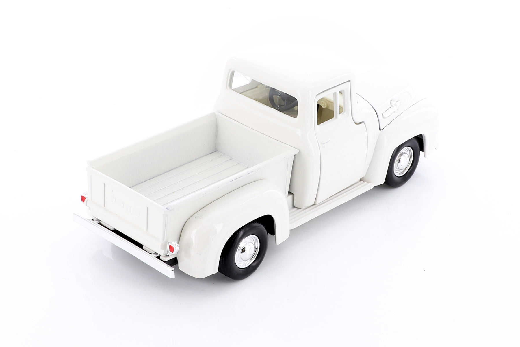 1956 Ford F-100 Pickup Truck, White - Showcasts 77235W - 1/24 Scale Diecast Model Car