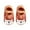 Orange, variant on GobdXE Unisex Baby No Show Floor Socks Cartoon Crown Fox Elastic Anti Slip Instep Strap Soft Cotton Ankle Socks Size:0-1 Years
