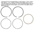thumbnail image 1 of Piston Ring Kit, Sturdy Durable Gasoline Piston Ring, High Hardness Strong Easy Installation For Aquaculture Agriculture, 1 of 7