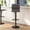 Gray/Black Frame, variant on BizChair Modern Gray Vinyl Adjustable Bar Stool with Back, Swivel Stool with Chrome Pedestal Base and Footrest