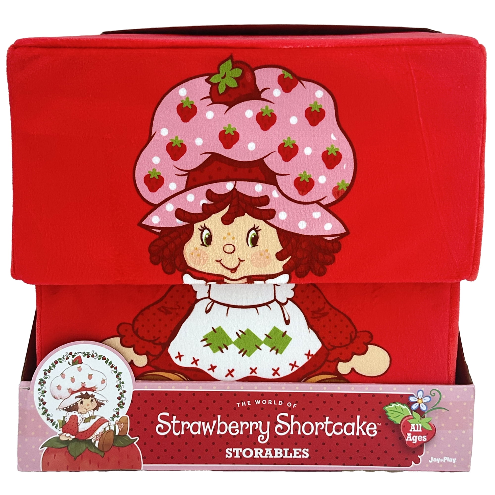 Strawberry Shortcake: Storable 10" Box - Red Character Themed Bin, Fabric Storage Container, Opening Top Lid, Holds Toys-Books-Games & More, Licensed