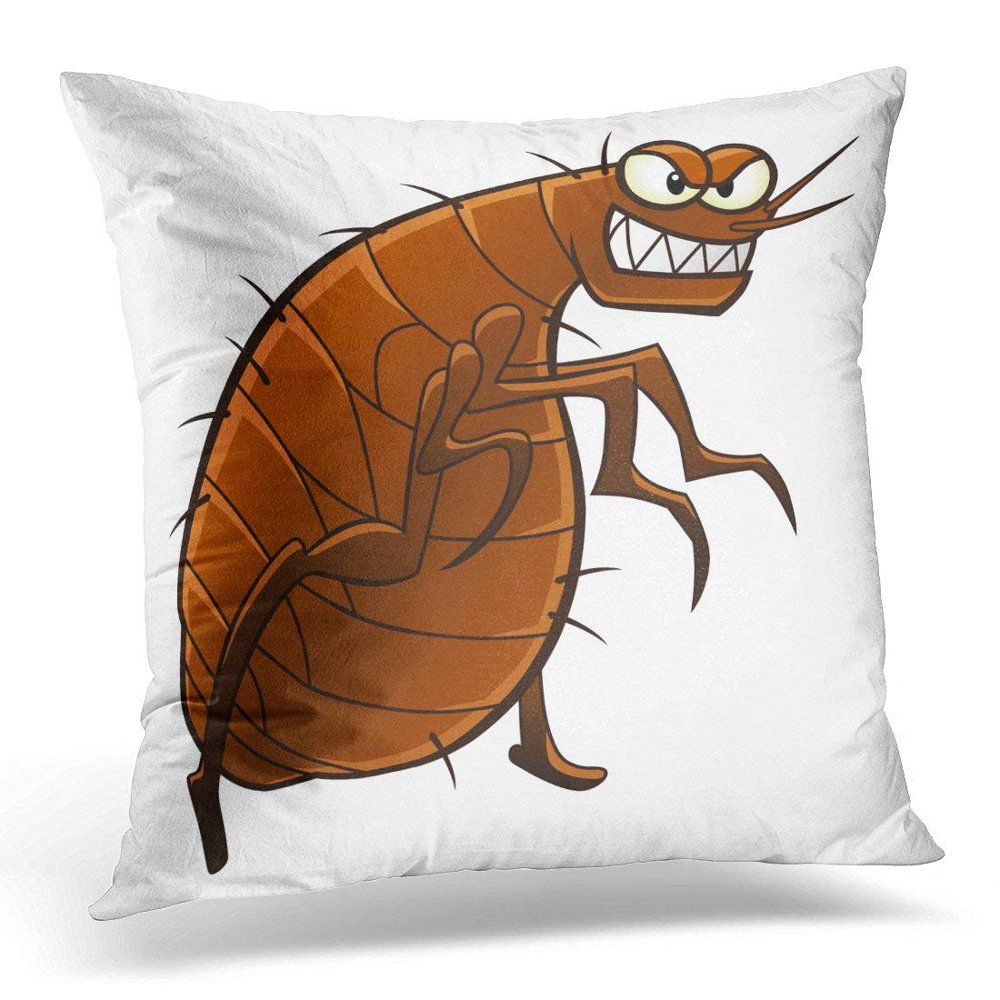 ARHOME Funny Cartoon Flea Animal Parasite Bloodsucking Pillows case