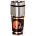 thumbnail image 1 of Cleveland Browns 16 oz Acier Inoxydable Voyage Culbuteur Graphiques Métalliques, 1 of 1