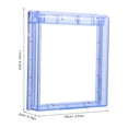 thumbnail image 2 of FESTFENDS 3Pcs Plastic Light Switch Protector Cover Waterproof Design for Bathroom Sky Blue, 2 of 8