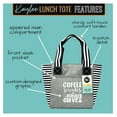 thumbnail image 2 of KriKac Cute Lunch Bags for Women - Insulated Lunch Tote for Work - Great gift idea for Nurse, Teacher, Grandma, Mom, Aunt (Coffee Scrubs Gray), 2 of 9