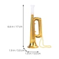 thumbnail image 2 of QUMIIRITY 12pcs Trumpet Musical Instrument Toy ABS Golden Promote Brain Development for Kids Parties, 2 of 8