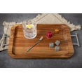 thumbnail image 4 of Home Trends Wooden Serving Tray with Handle, 17.12 x 9.64 x 0.98inch, Natural Acacia color, 4 of 4
